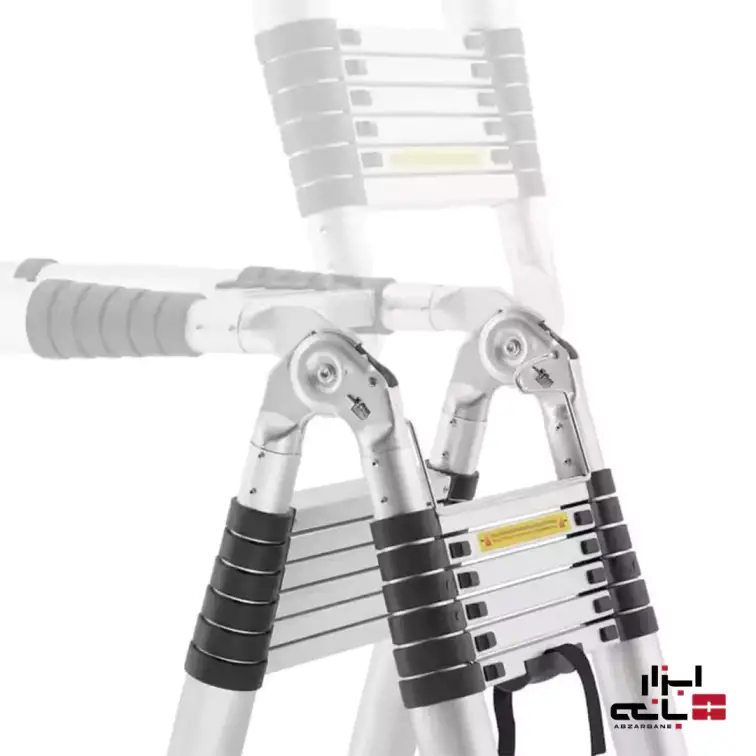 نردبان دو طرفه تلسکوپی با ارتفاع 1.9 متر (3.8 متر در حالت یک طرفه)