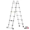 نردبان دو طرفه تلسکوپی با ارتفاع 1.9 متر (3.8 متر در حالت یک طرفه)