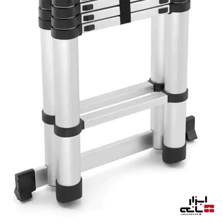 نردبان دو طرفه تلسکوپی با ارتفاع 1.9 متر (3.8 متر در حالت یک طرفه)