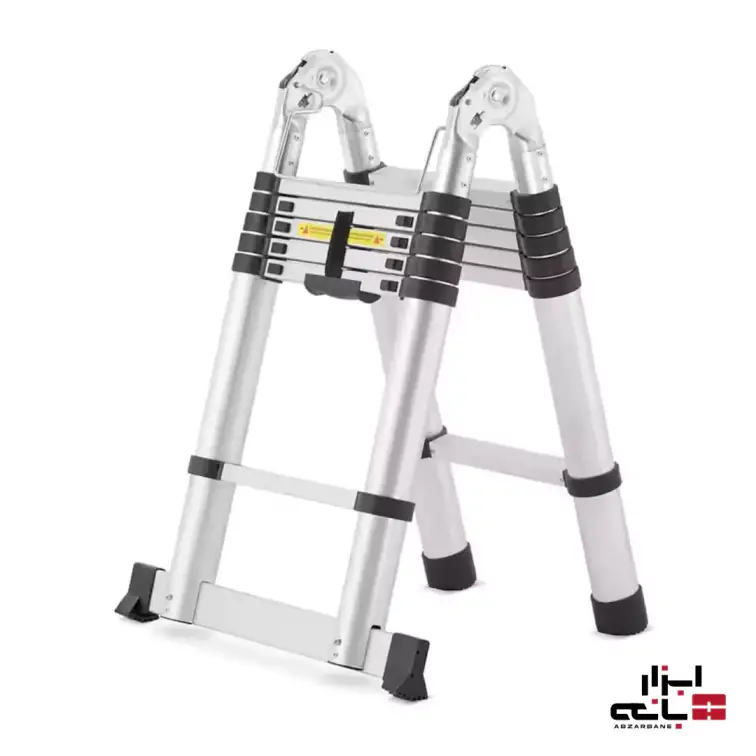 نردبان دو طرفه تلسکوپی با ارتفاع 1.9 متر (3.8 متر در حالت یک طرفه)