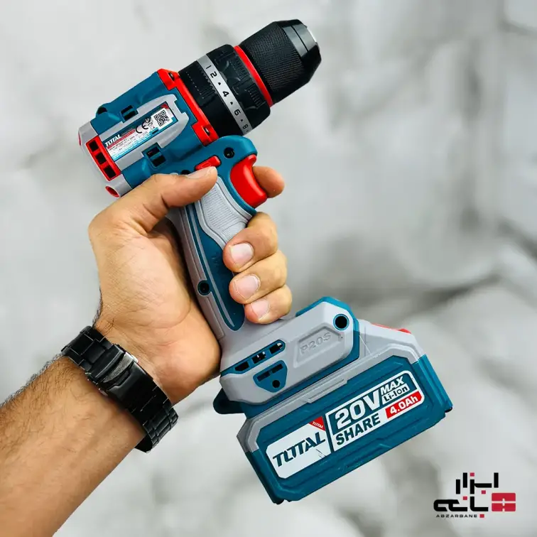 پک دوقلو دریل و سنگ فرز شارژی براشلس توتال مدل TCKLI20273