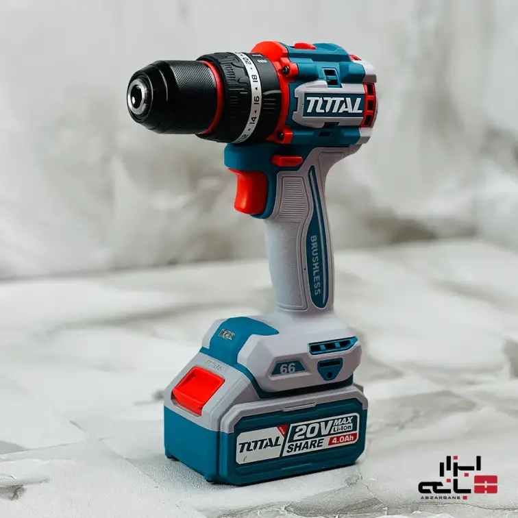 پک دوقلو دریل و سنگ فرز شارژی براشلس توتال مدل TCKLI20273