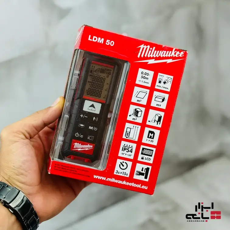 متر لیزری 50 متر میلواکی مدل LDM50