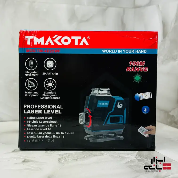 تراز لیزری 4 خط 16 لاین ماکوتا مدل MOD.TM-4D22WF