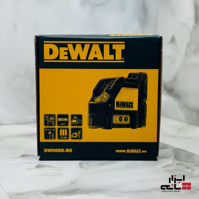تراز لیزری 2 خط دیوالت مدل DW088K-B5