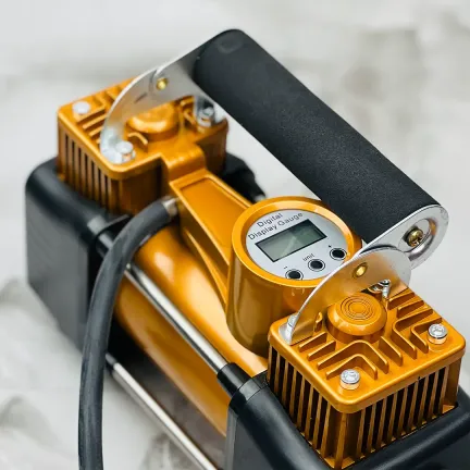 کمپرسور پمپ باد فندکی دو سیلندر سیم پیچ مسی