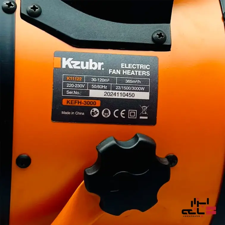 بخاری و پنکه برقی 3000 وات زوبر مدل KEFH-3000