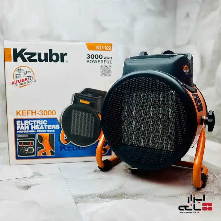 بخاری و پنکه برقی 3000 وات زوبر مدل KEFH-3000