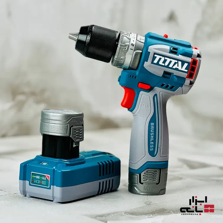 دریل شارژی چکشی 16 ولت توتال P20S مدل TIDLI16682